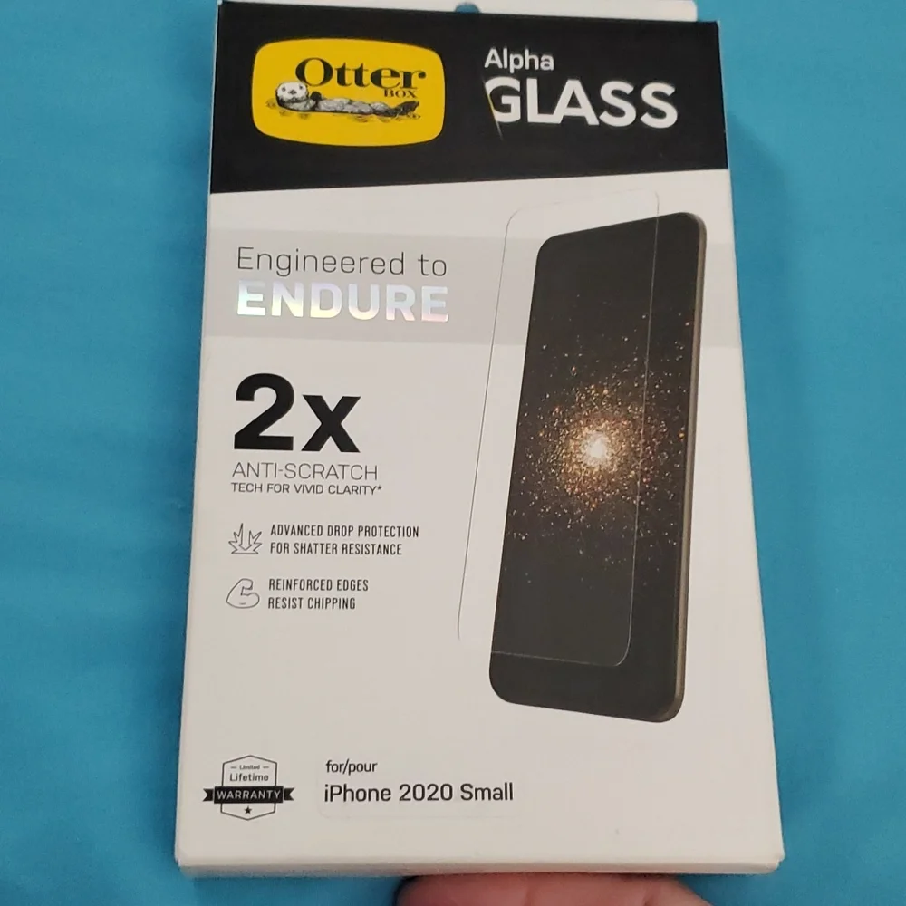 OtterBox Alpha Glass, iPhone 2020 Small. Drop, Scratches, Edges!